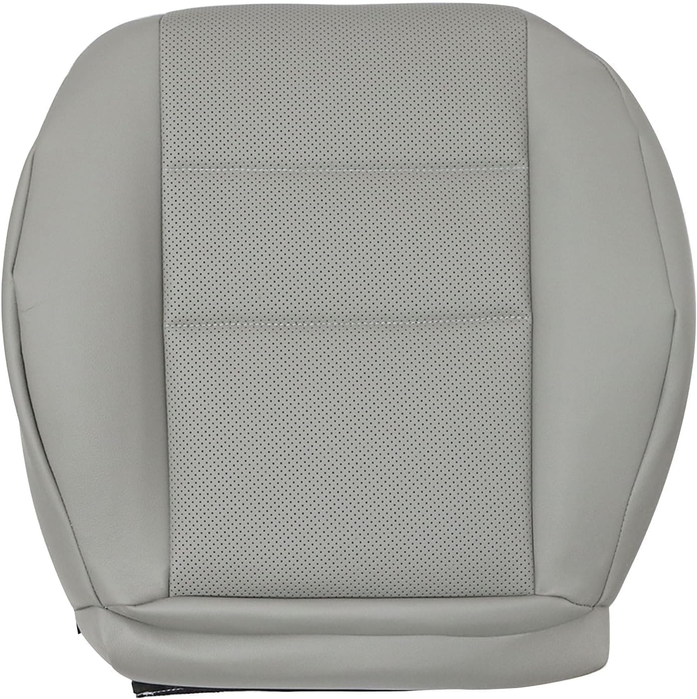 Priprilod Gray Microfiber Leather Driver Side Bottom Replacement Seat Cover Compatible with Mercedes Benz C250 C300 C350 2008-2014, Compatible with Mercedes Benz GLK250 GLK280 GLK300 GLK350 2008-2015