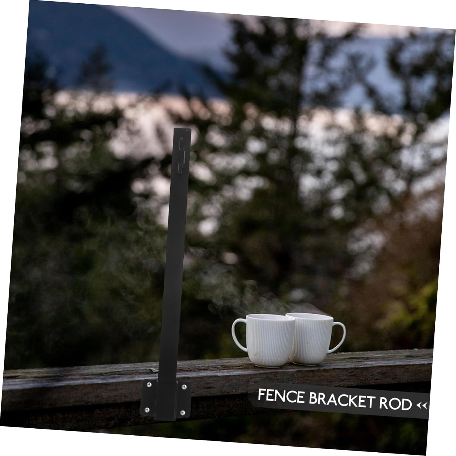 4pcs Outdoor String Lights Support Rods for Bird Feeders Pole for Terrace Fence Outdoor Lights