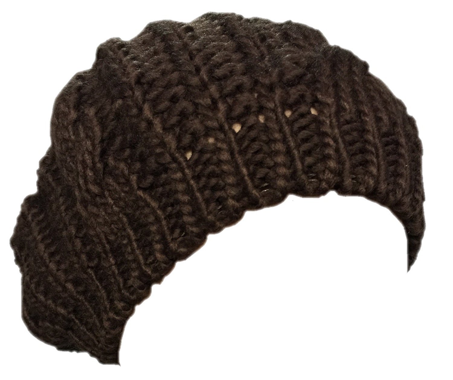 BoolavardLady Winter Warm Knitted Crochet Slouch Baggy Beret Beanie Hat Cap TM - Black, Red, Pink, etc.