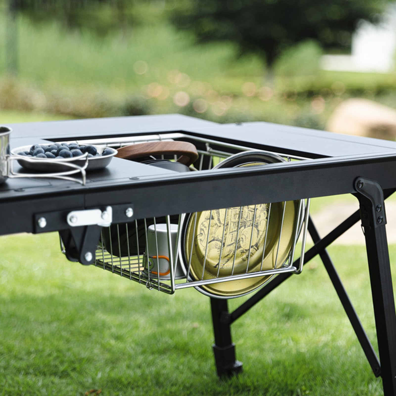 Kosz Plenerowy Składany Sprzęt Turystyczny ze Stali Nierdzewnej