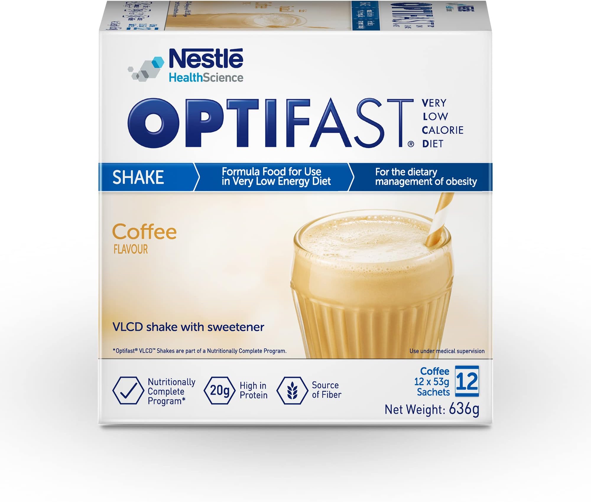 Very Low Calorie Diet Shake Coffee Flavor, 636g