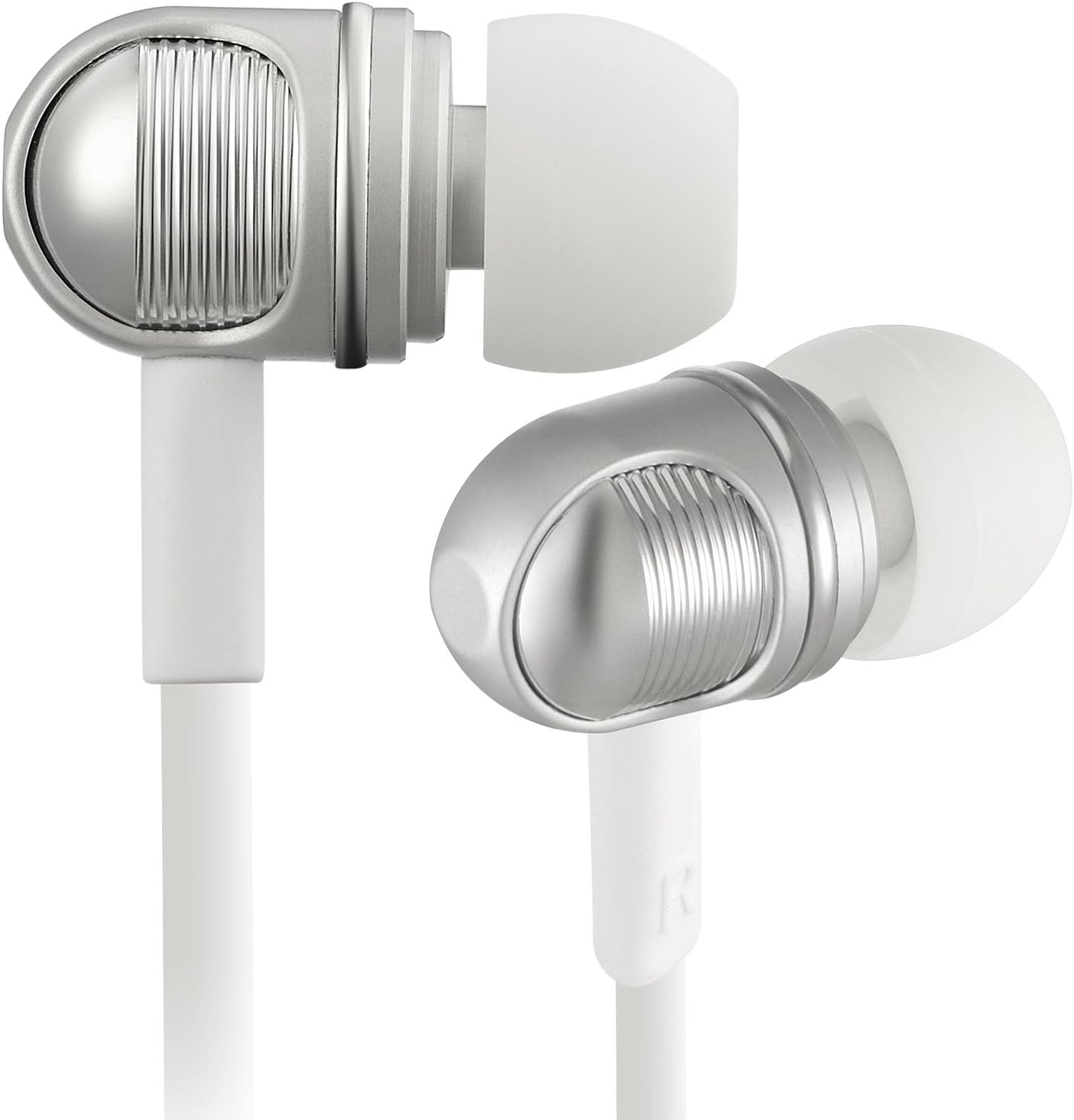 Wallytech W801 In-ear Earbuds Earphones Headsets Metal Housing Deep Heavy Bass Premium In-ear Headphones One-button Microphone for Iphone and Samsung Smartphone