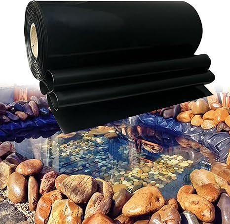 Image Yisss Pond Liner Pond Liners,Material,Garden Pool Membrane Waterproof Fish Pond Liners for Reservoir River Slope Waterfalls Outdoor Ponds (Size : 4x5m/13x16ft)