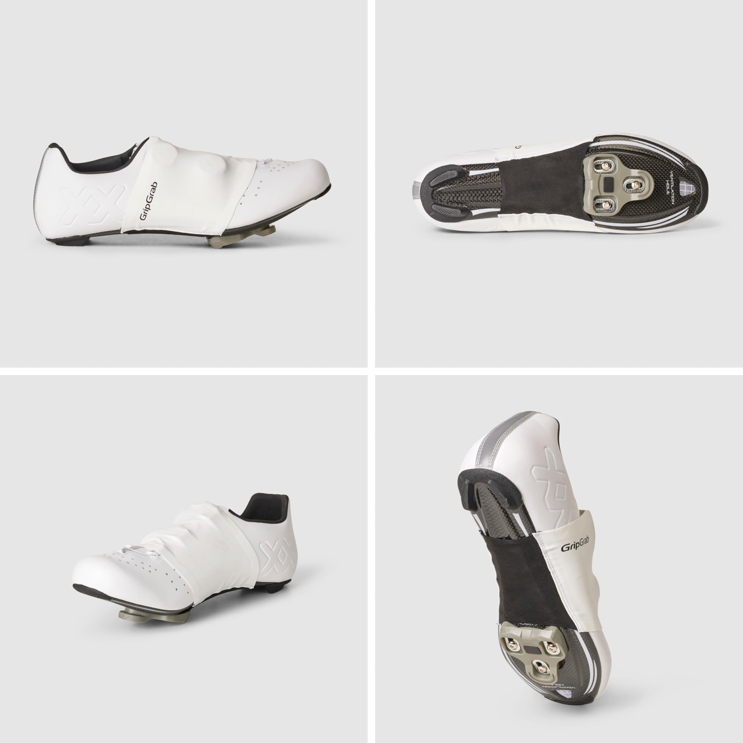 GripGrab FastStream Aero Schuhverschluss-Überzüge für Rennradschuhe | Aerodynamische Abdeckung für Drehverschlüsse und Schnürsenkel, spart bis zu 8 Watt, ultraleicht für Zeitfahren im Sommer