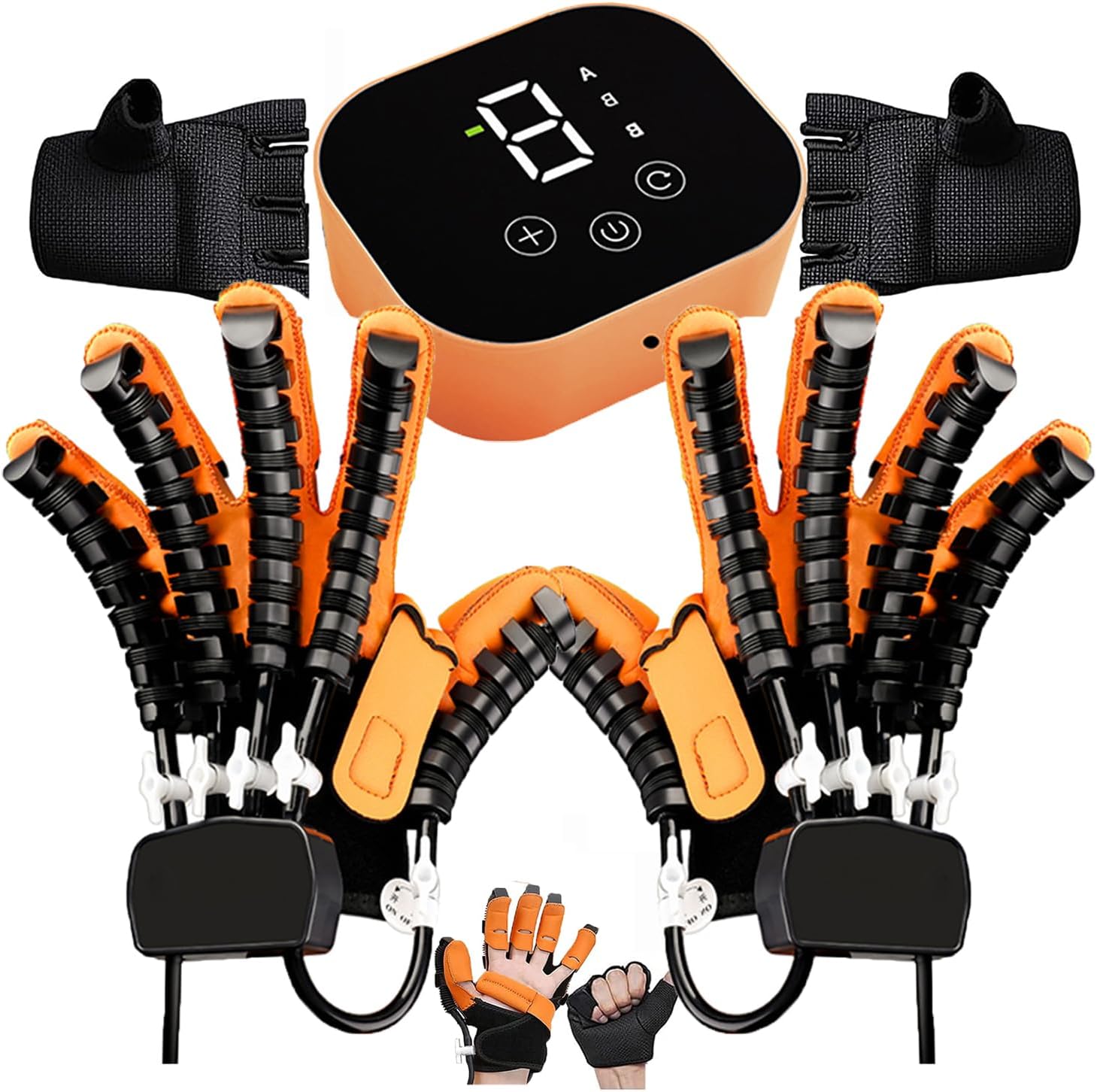 Stroke Rehabilitation Robot Gloves - Upgraded Hand Recovery Device for Left/Right Use, Hemiplegia Finger Training, Post-Stroke Therapy Equipment, Enhanced Motor Skills