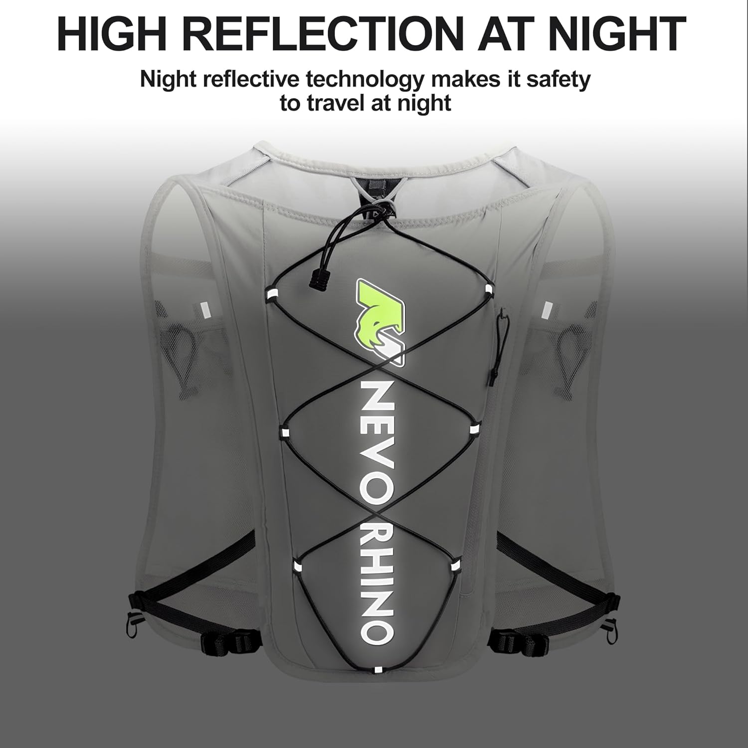 Waterproof Running Vest, 5.5L Breathable Running Hydration Vest with 1.5L Water Bladder, Water Vest for Hiking, Trail Marathon Race, Ideal for Women and Men