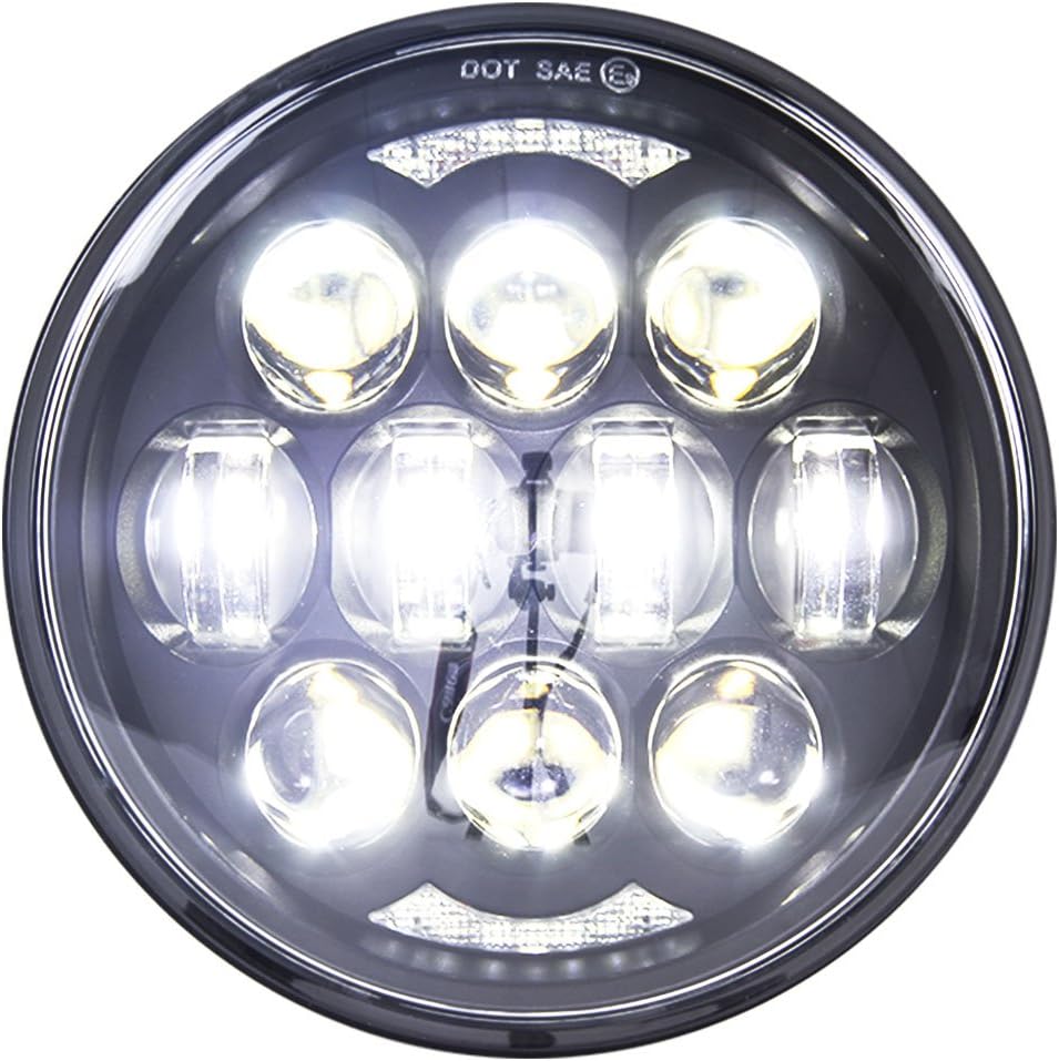 80W 5.75″ LED Projector Motorcycle Round Headlight White DRL Light LED Projection Headlamp 80W 5.75″ LED Projector Motorcycle Round Headlight White DRL Light LED Projection Headlamp