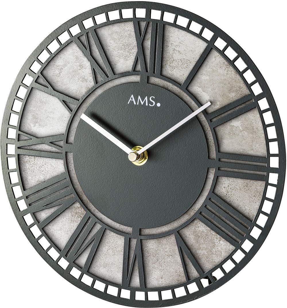 Horloge Anniversaire AMS à Mouvement Quartz pour Décoration de Salon Raffinée