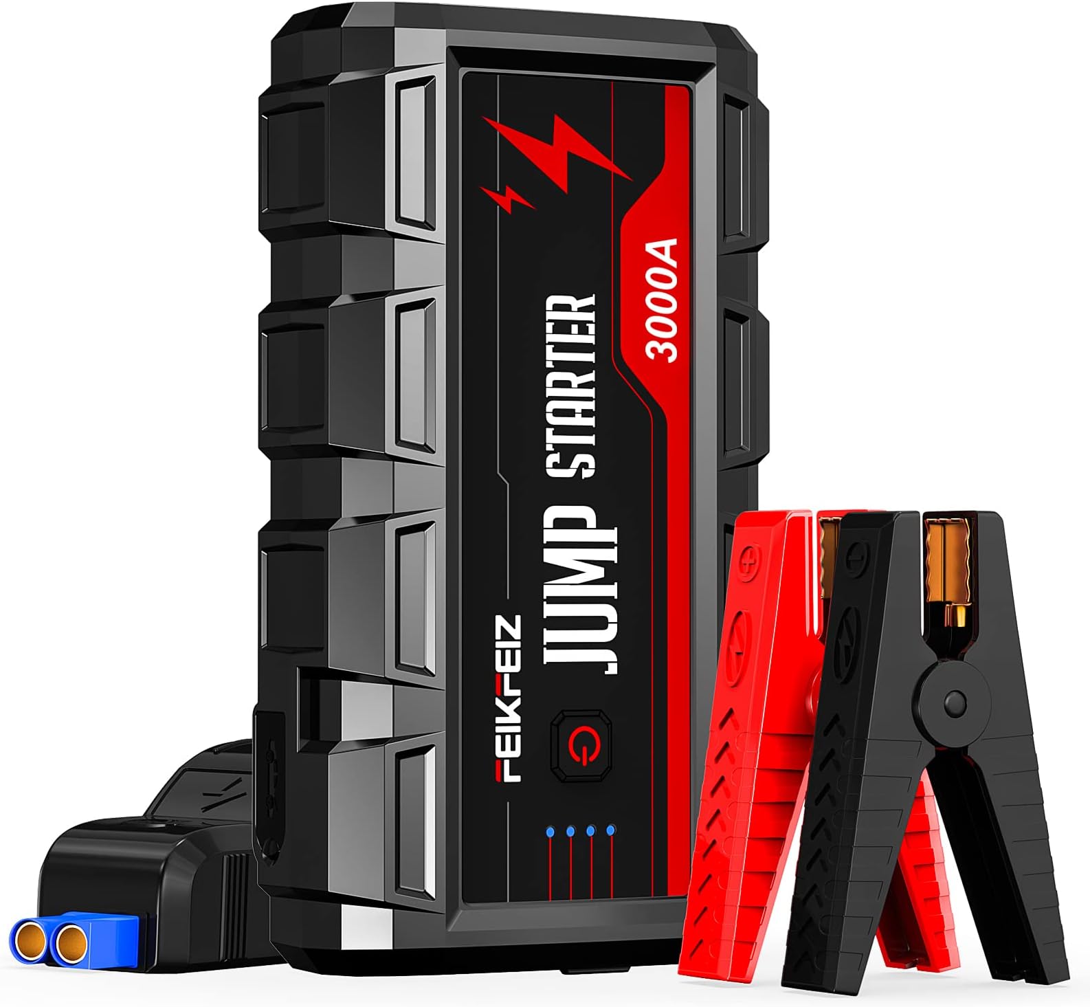 FNNEMGE Car Jump Starter 2500A Peak 24800mAh 12V Super Safe Jump