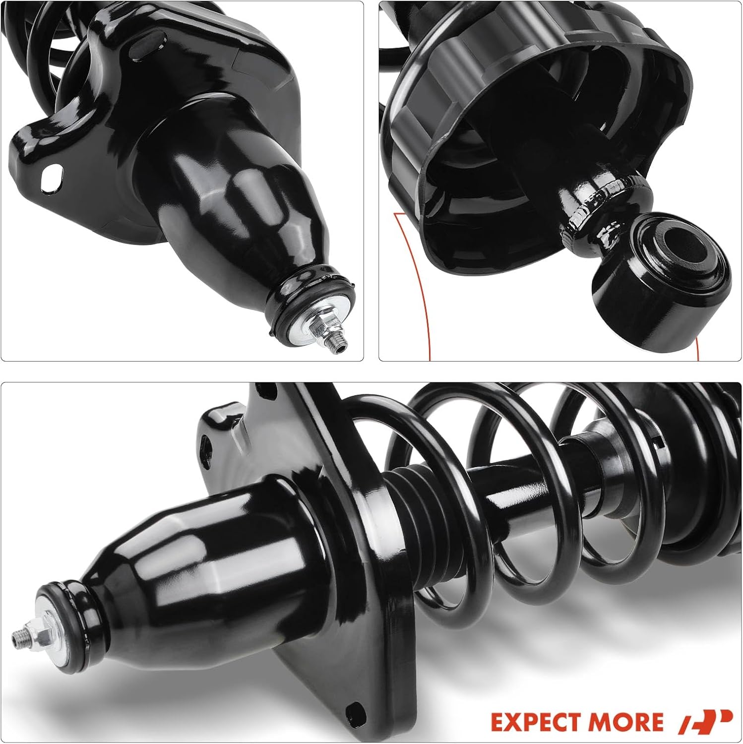 A-Premium Rear Complete Struts Compatible with Honda Ridgeline 2006-2014 - 2x Replacement Suspension Shock Absorber with Coil Spring Assembly