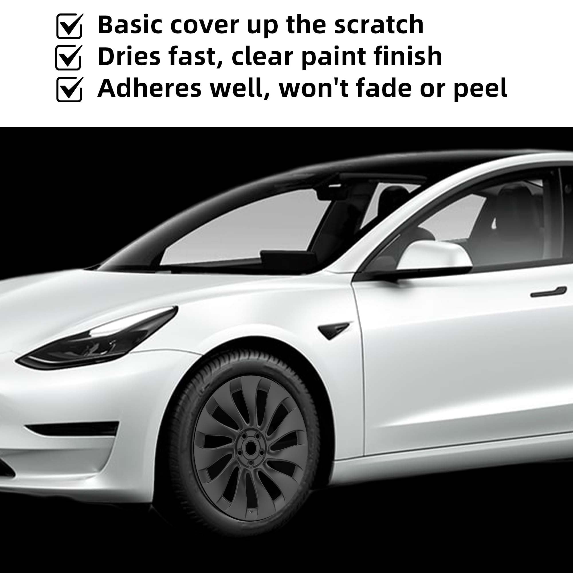 Tesla Model Y Performance 21" Uberturbine Wheel Curb Rash Repair Paint, Gunpowder