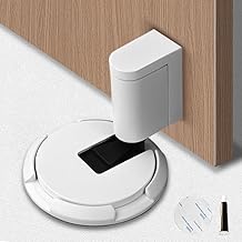 Cale Porte Bloc Porte, 2025 Nouveau Butee de Porte Stop Porte, Arret de Porte Magnétique Arrêt de Porte en Métal, Métal Butée de Porte, Butée de Porte Magnétique Solide Avec Adhésif et Vis (06#)