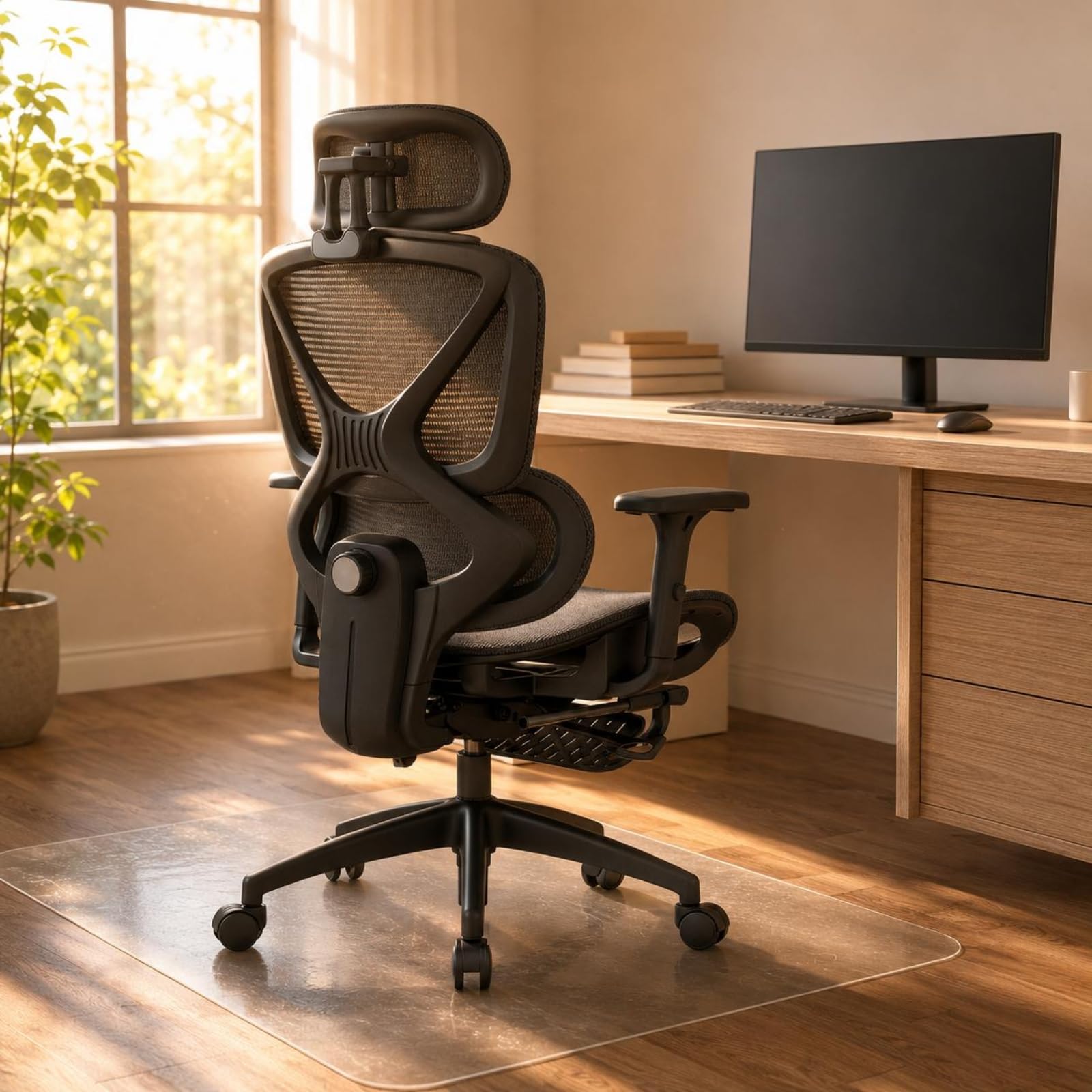 Silla Ergonómica de Oficina Silla de, Negro, Style to 4