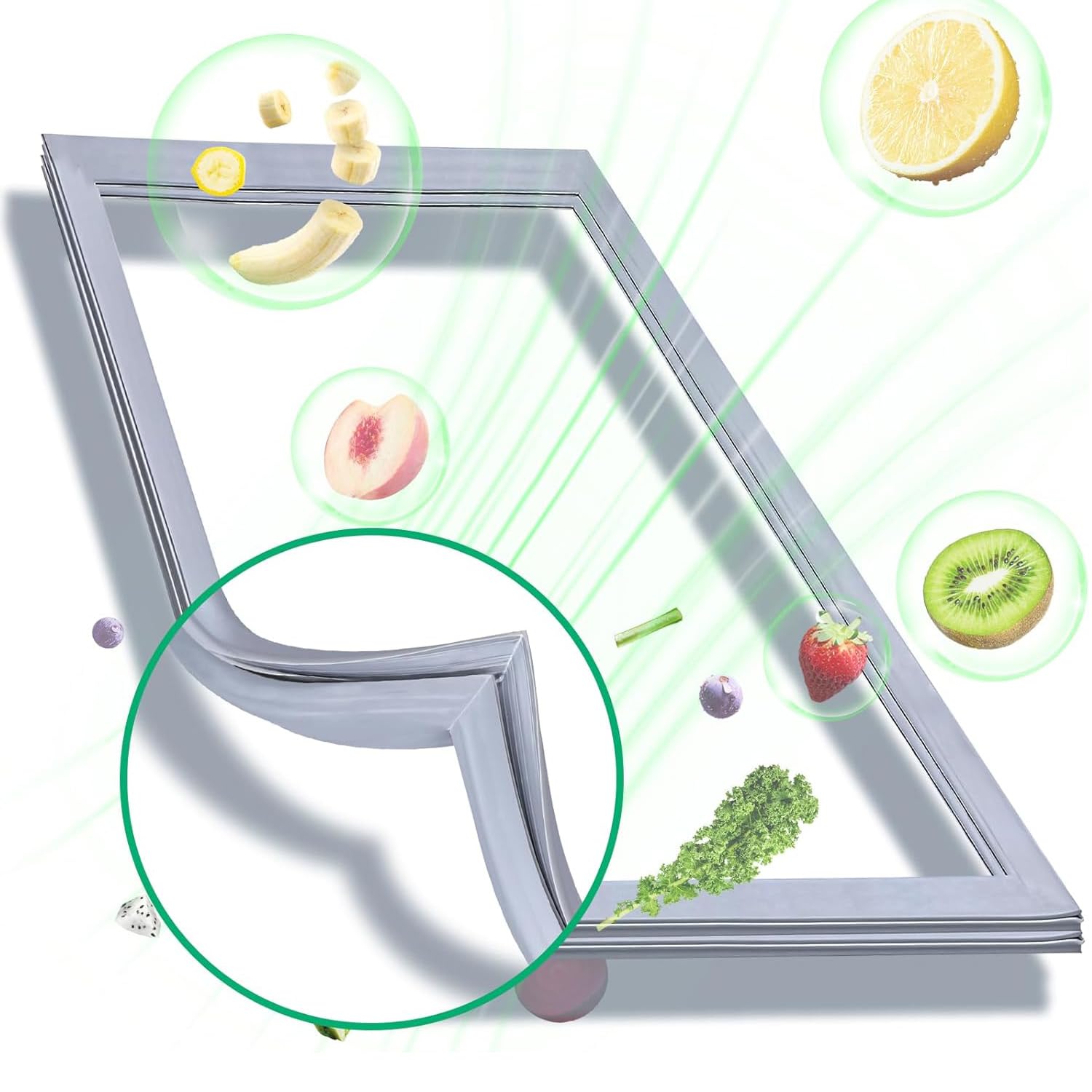 AWFOM Custom Universal Refrigerator/Freezer Door Gasket Magnetic Rubber Seal Strip