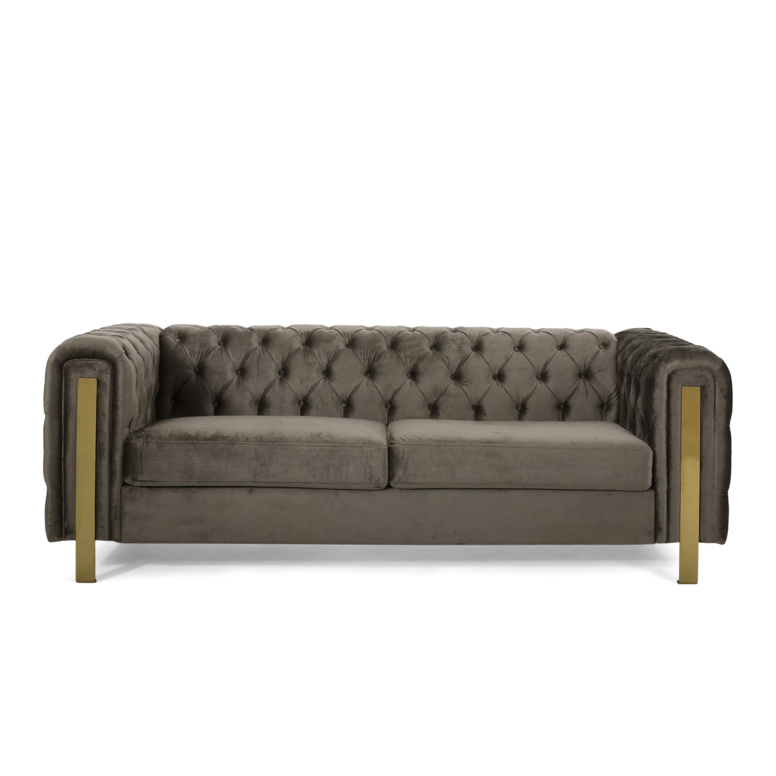 Christopher Knight Home Keyser Sofa, Gray + Gold for sale Las Vegas
