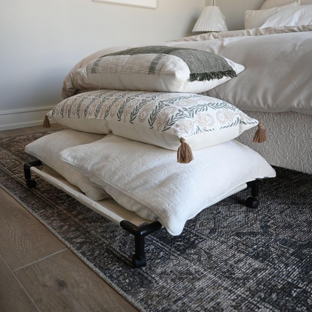 Amazon.com: AIRGLO Throw Pillow Storage Bed - Cot Style Design for ...