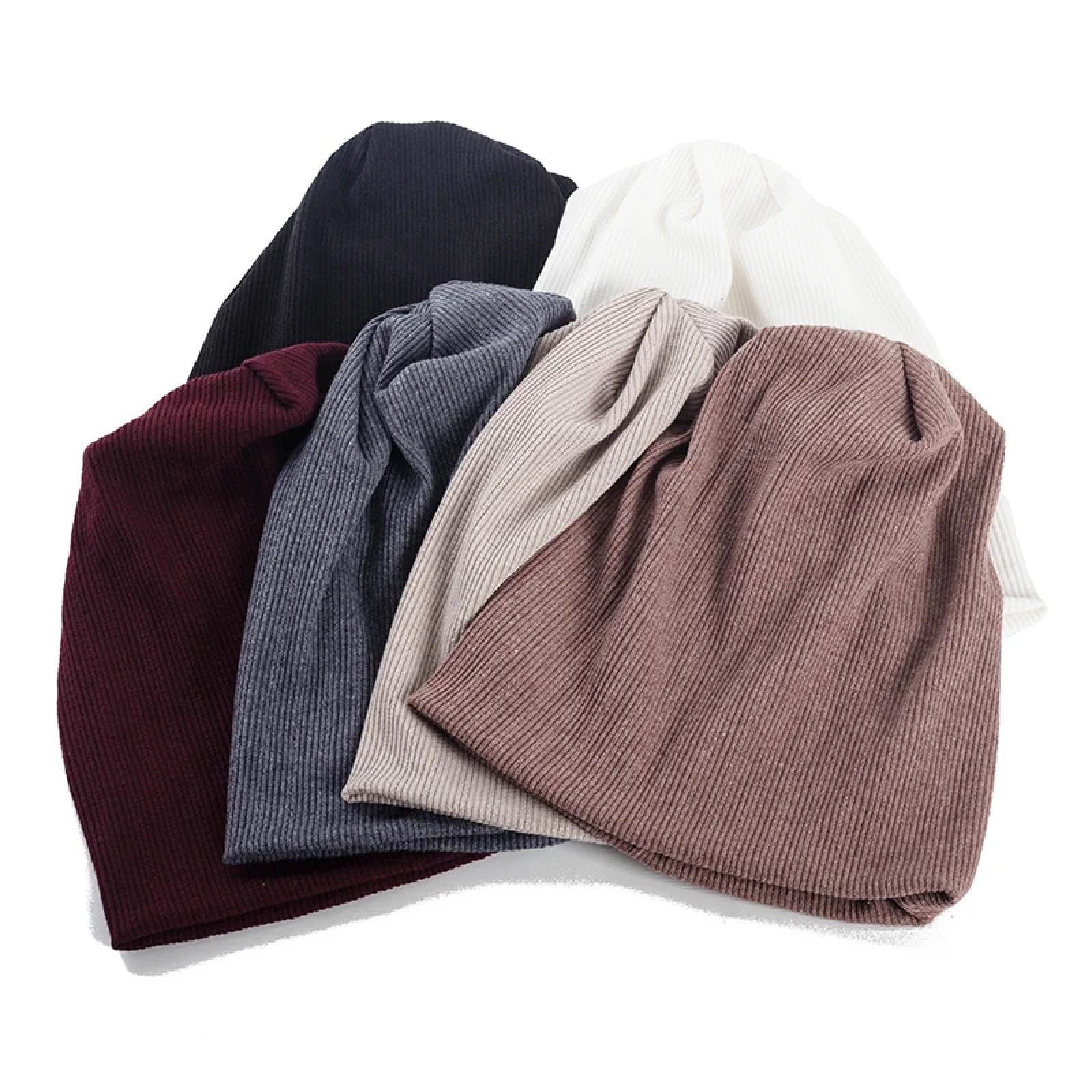 Czapki Czapki Skullies Czapki Beanie Czapka Czapka Prążkowane Czapki Mężczyzna Luźne Luźne Dzianiny Skullies Czapki Unisex Miękkie Ciepłe Czepki