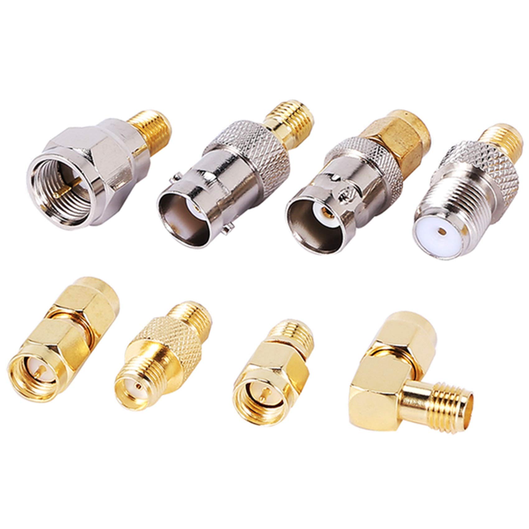 Pojedehy SMA to SMA BNC N F UHF Type Connectors Kits Adapter 20 Type,SMA Female to F Male,SMA Female to F Female - Image 4