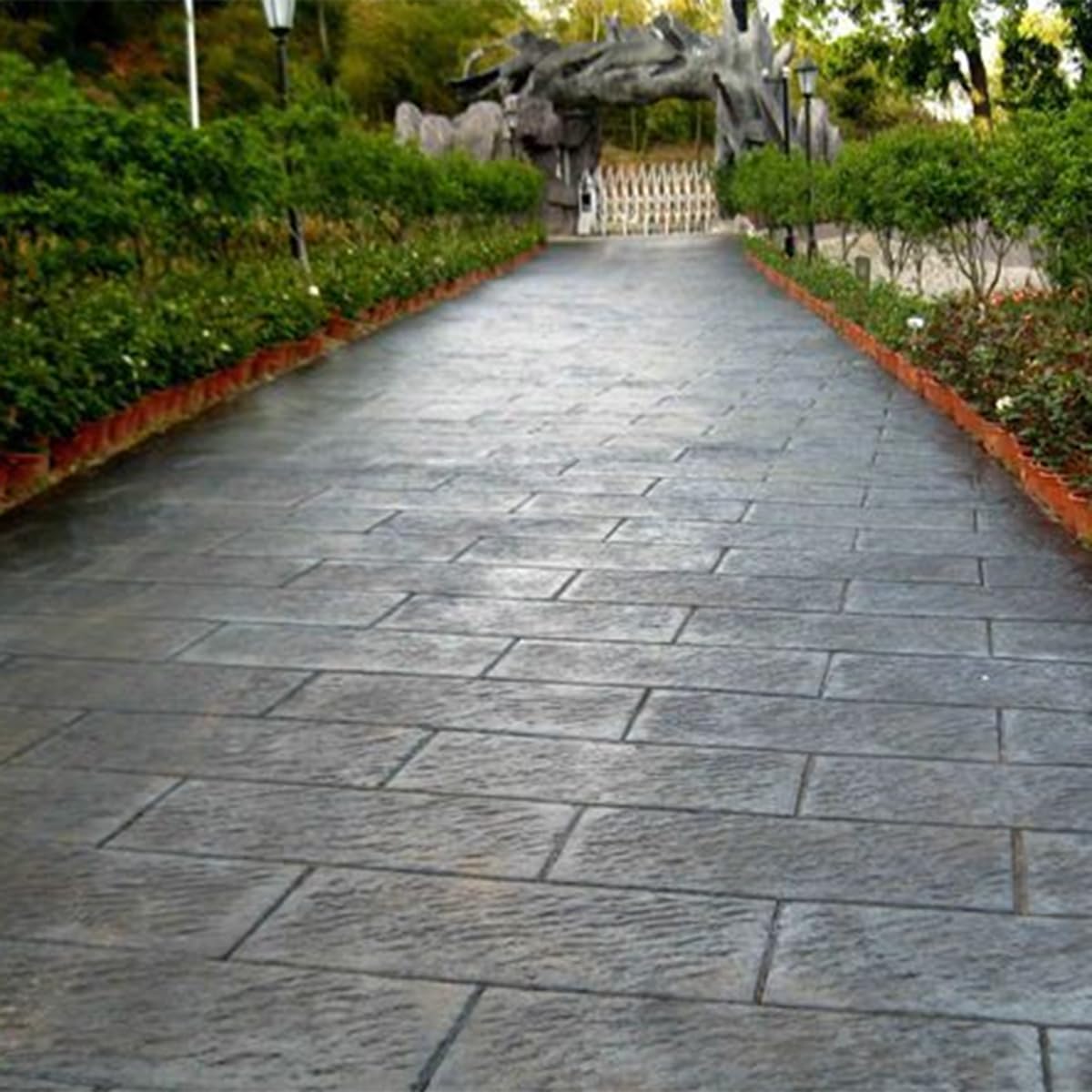 TIST Stone Brick Texture Concrete Texture Pad, Rubber Concrete Texture Stamping Mold, Used for Stamping Pattern Surfaces