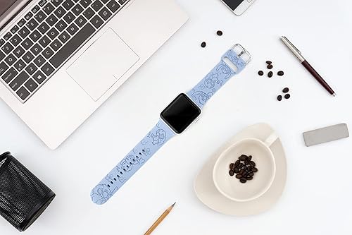 Miniatura 3 de Onederhome Correa deportiva grabada compatible con correas de Apple Watch 38 40 41 42 44 1.772 in, pulsera de silicona suave de repuesto para iWatch