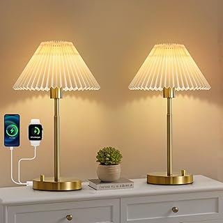 15 Relaxing Bedroom Ideas for Peaceful Calming Retreats 48 Bedside Table Lamp Set of 2: Dimmable Nightstand Bedside Lamps with USB ...