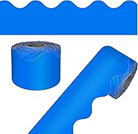 Vista 53 de Carson Dellosa Farmhouse 65 pies de bordes de tablaroca de gingham negro y blanco para tablón de anuncios, 1 rollo de borde festoneado para pizarra