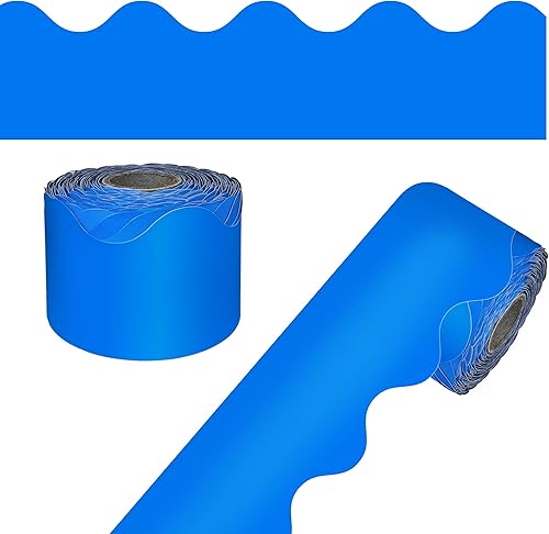 Miniatura 53 de Carson Dellosa 65 pies de bordes para tablón de anuncios verde lima, 1 rollo de borde festoneado para pizarra rodante, corcho y cartulina, Día