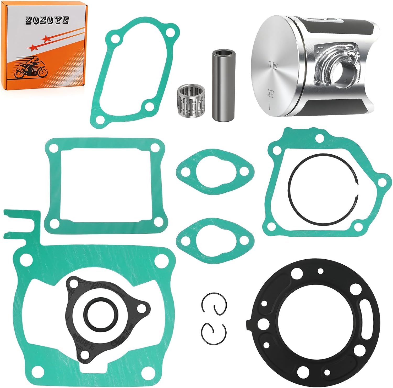 Top End Rubuild Kit 54mm Size B Piston For Honda CR125R 1992-1999 13110-KZ4-505