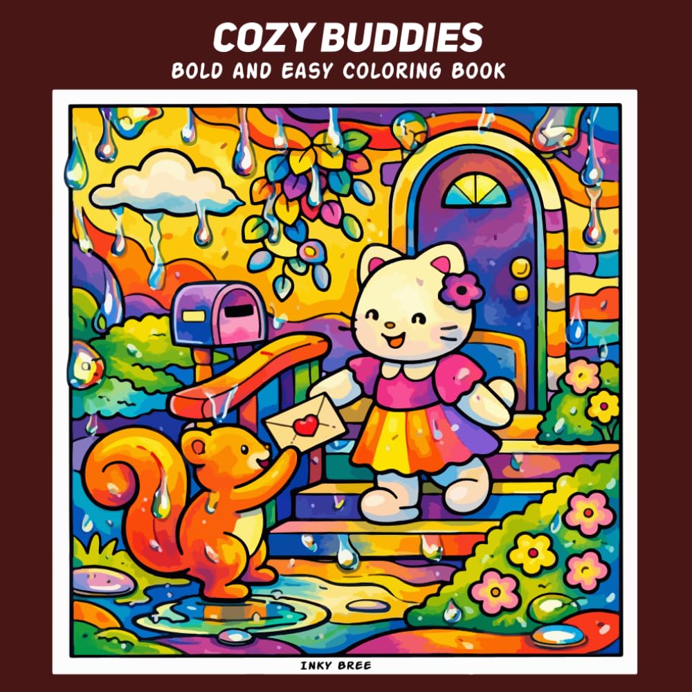 Cozy Buddies: Bold & Easy Coloring Book