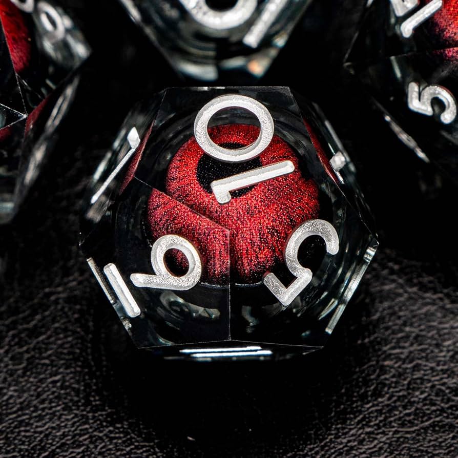 Amazon.com: ORIFANTOU Dragon Eye Liquid Core DND Dice with