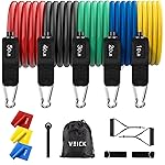 VEICK Resistance Bands, Exercise Bands, Workout Bands, Resistance Bands for Working Out with Handles for Men and Women, Exercising Bands for Fitness Weights Work Out at Home
