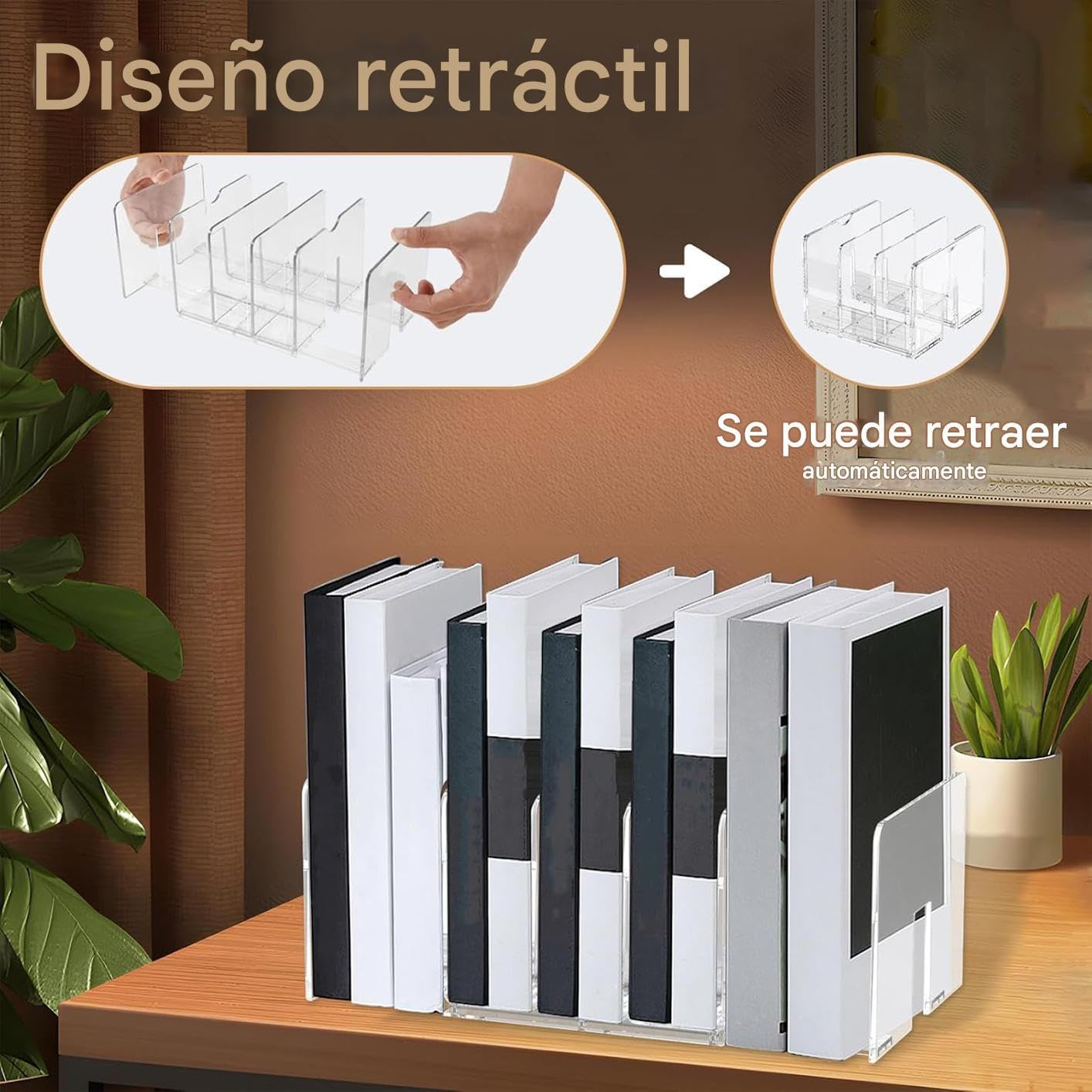 Organizador de archivos de escritorio Estante Clasificador Documentos 2
