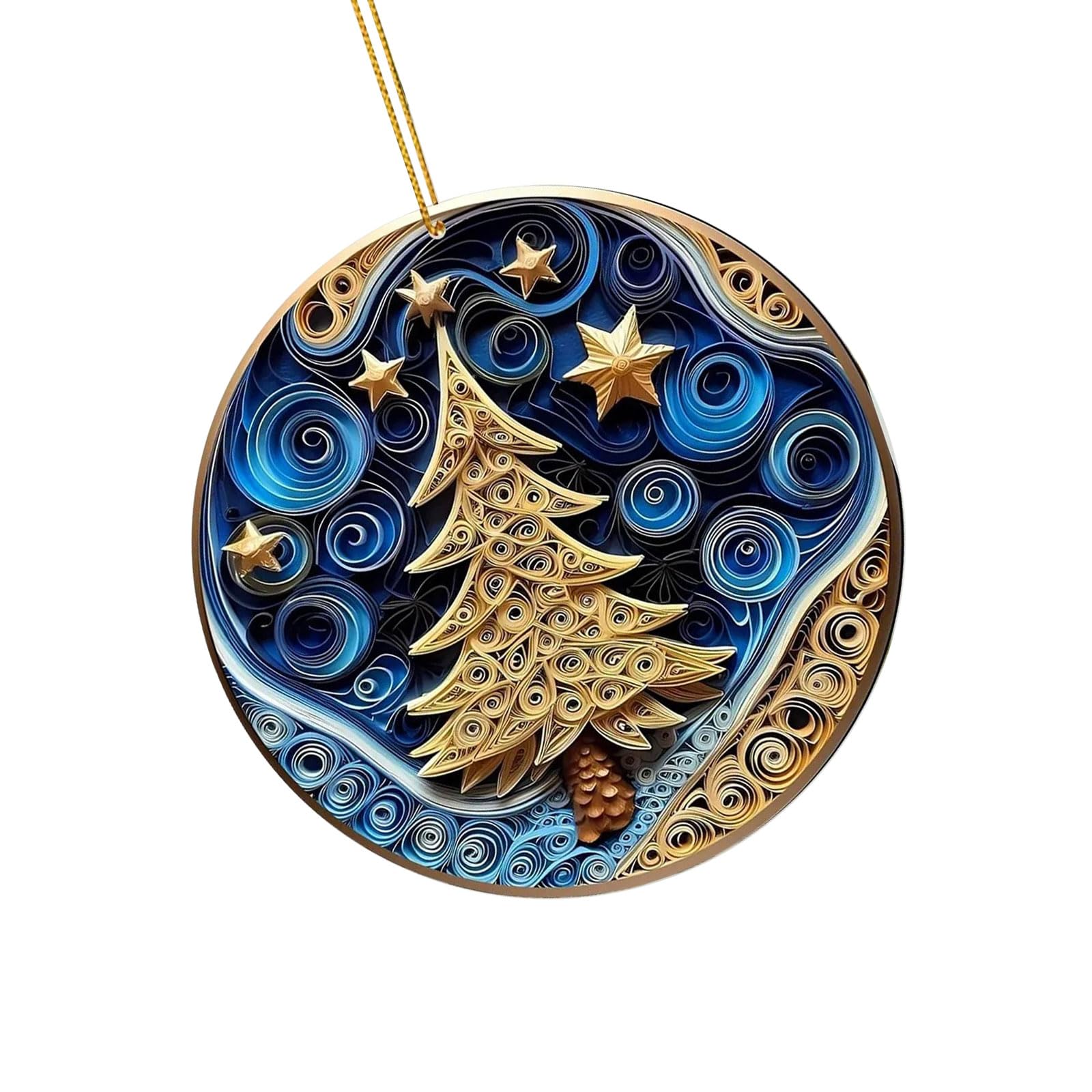 Jazuaiao Clear Christmas Tree Suspended Ornamentation Additional Polyacrylate Substance Holiday Deck for Family Gathering Party Decoration Supplies