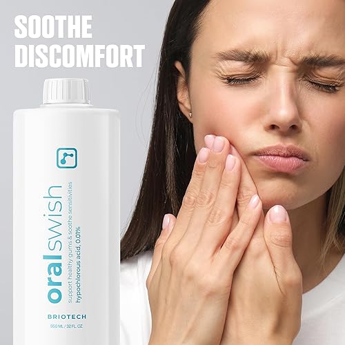 Miniatura 5 de BrioCare Oral Swish, Cuidado bucal natural y vegano, enjuague bucal de higiene suave, combate el mal aliento, placa y causa de enfermedad de las