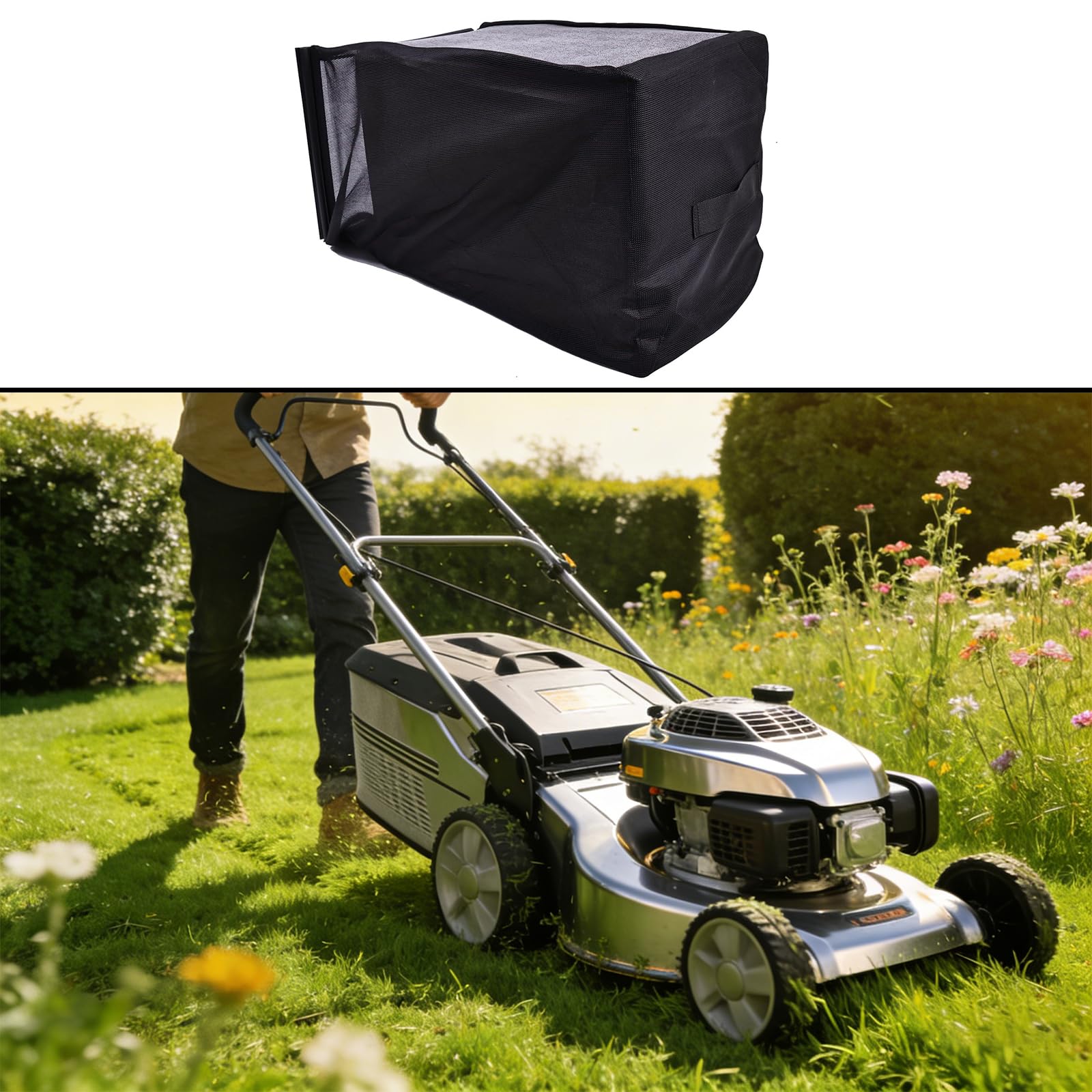 Sacco raccoglierba ricambio per modelli specifici RY40LM01 RY40LM10 RY401013 Attrezzatura da taglio Sacco raccolta in nylon permanente da 20 pollici, resistente e in nylon