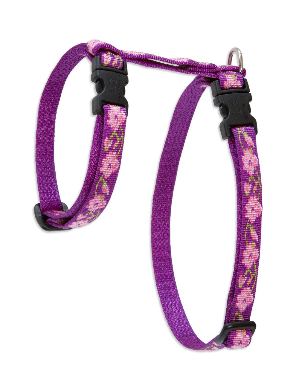 Harnais H-Style LupinePet Rose Garden anti-traction pour éviter la pression au cou