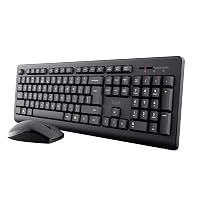 Trust Primo Set Tastiera e Mouse Wireless Italiano QWERTY, Tasti a Profilo Ribassato