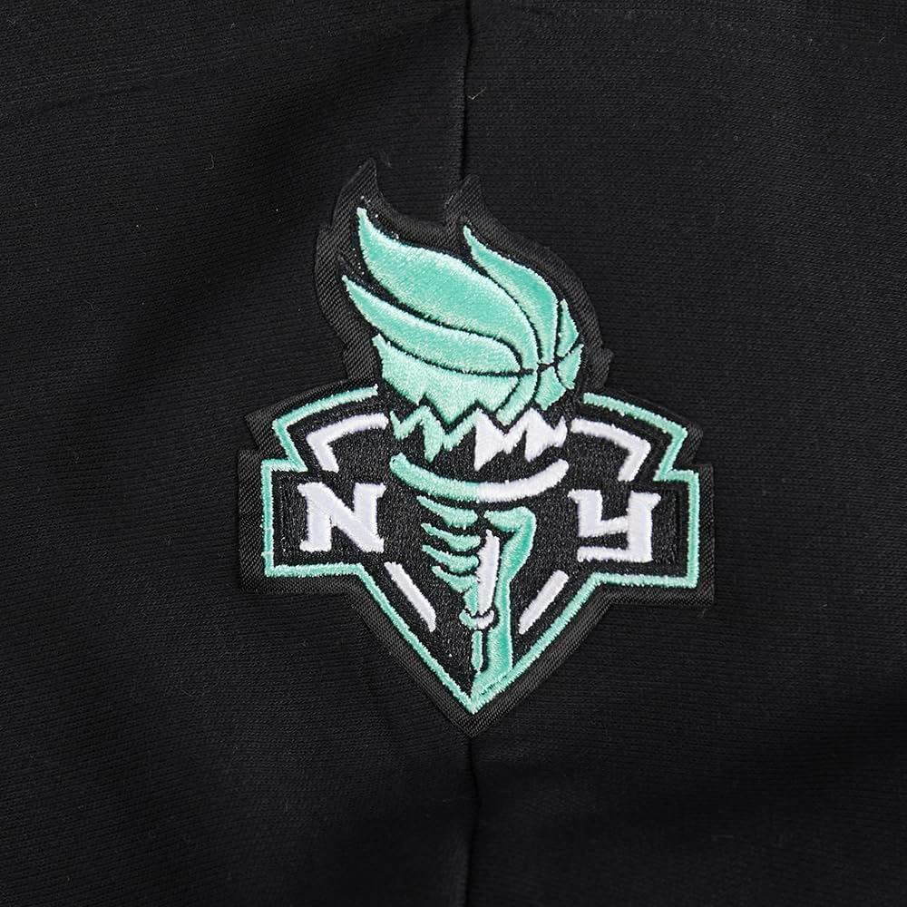 Pro Standard WNBA womens Womens Wnba New York Liberty Classic Player Brushed Back French Terry Cropped Pullover Hoodie - Image 5