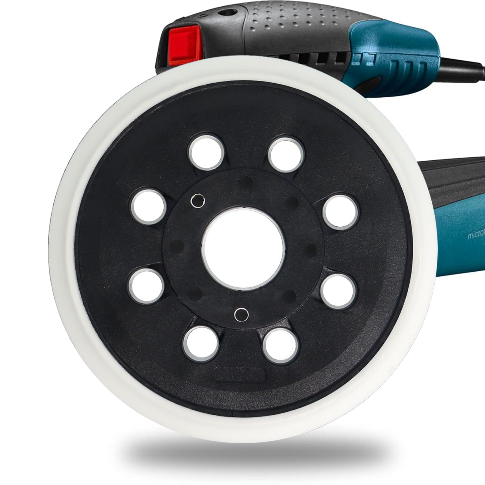 Platorelli Abrasivi 125mm Per Levigatrici Bosch PEX 270 - 2 Pezzi Con Hook E Loop - Foto 3