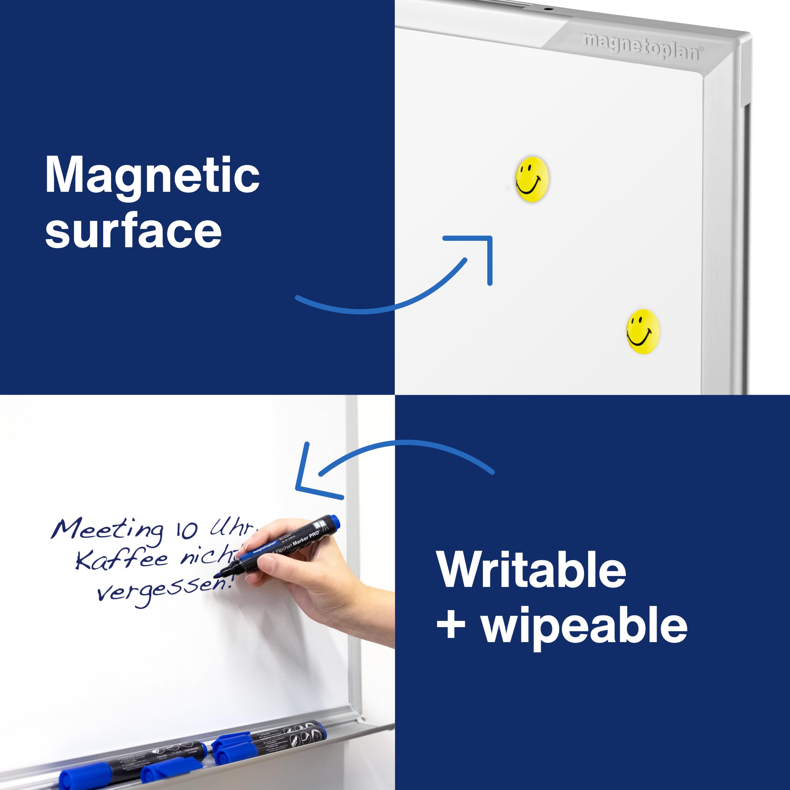 magnetoplan Designerska tablica suchościeralna CC, 900 x 1200 mm