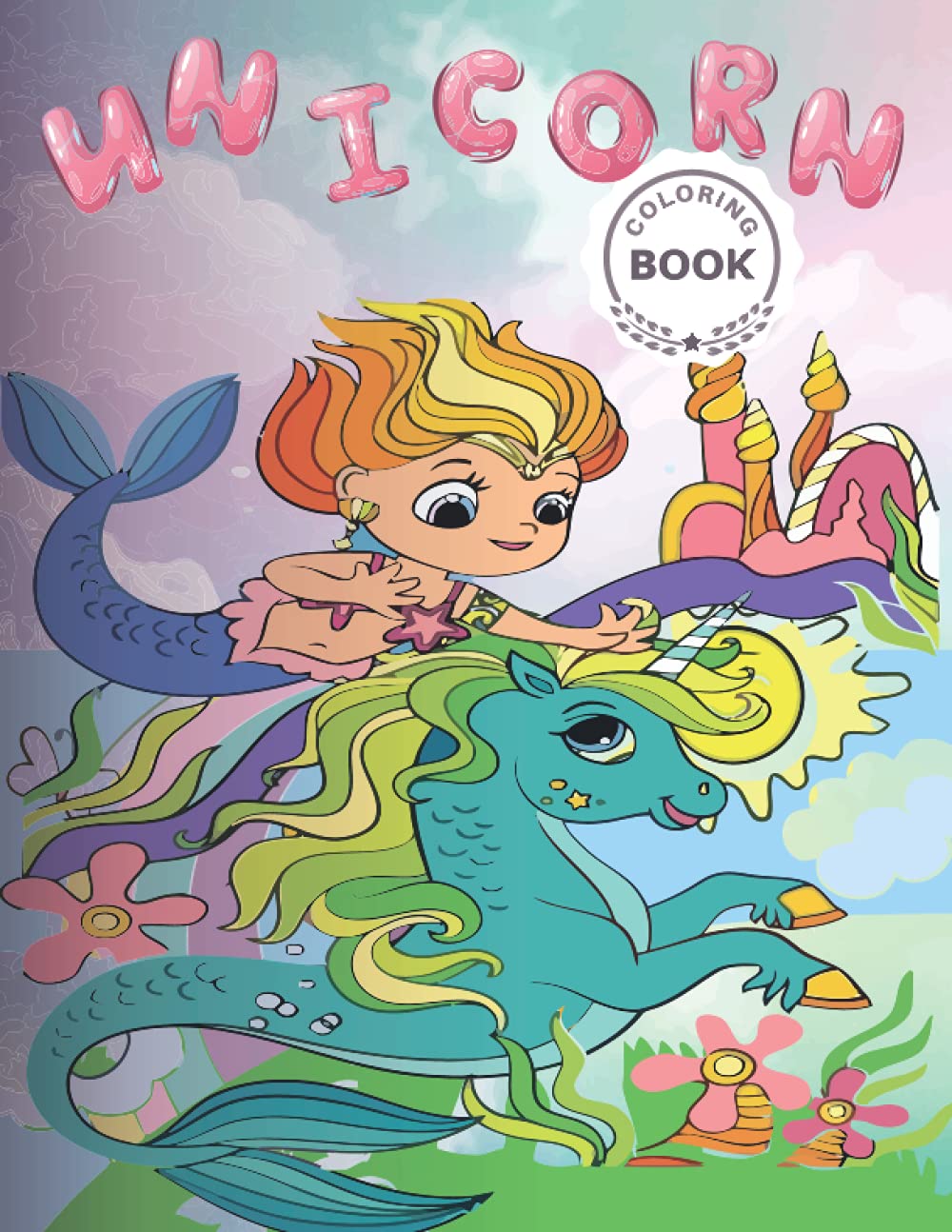 UNICORN COLORING BOOK: 62 Unique and Cute Relaxing and Stress-Relief Coloring Book with Beautiful & High-Resolution Unicorn Designs for Adults and ... ... x 11-Inches, (Adult Coloring Books)