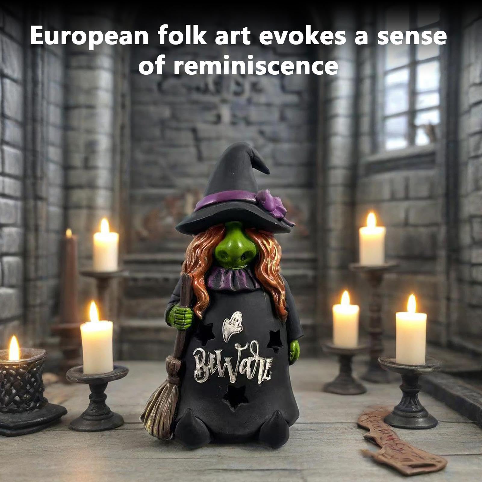 Figura gótica de de Halloween, estatua de de resina,