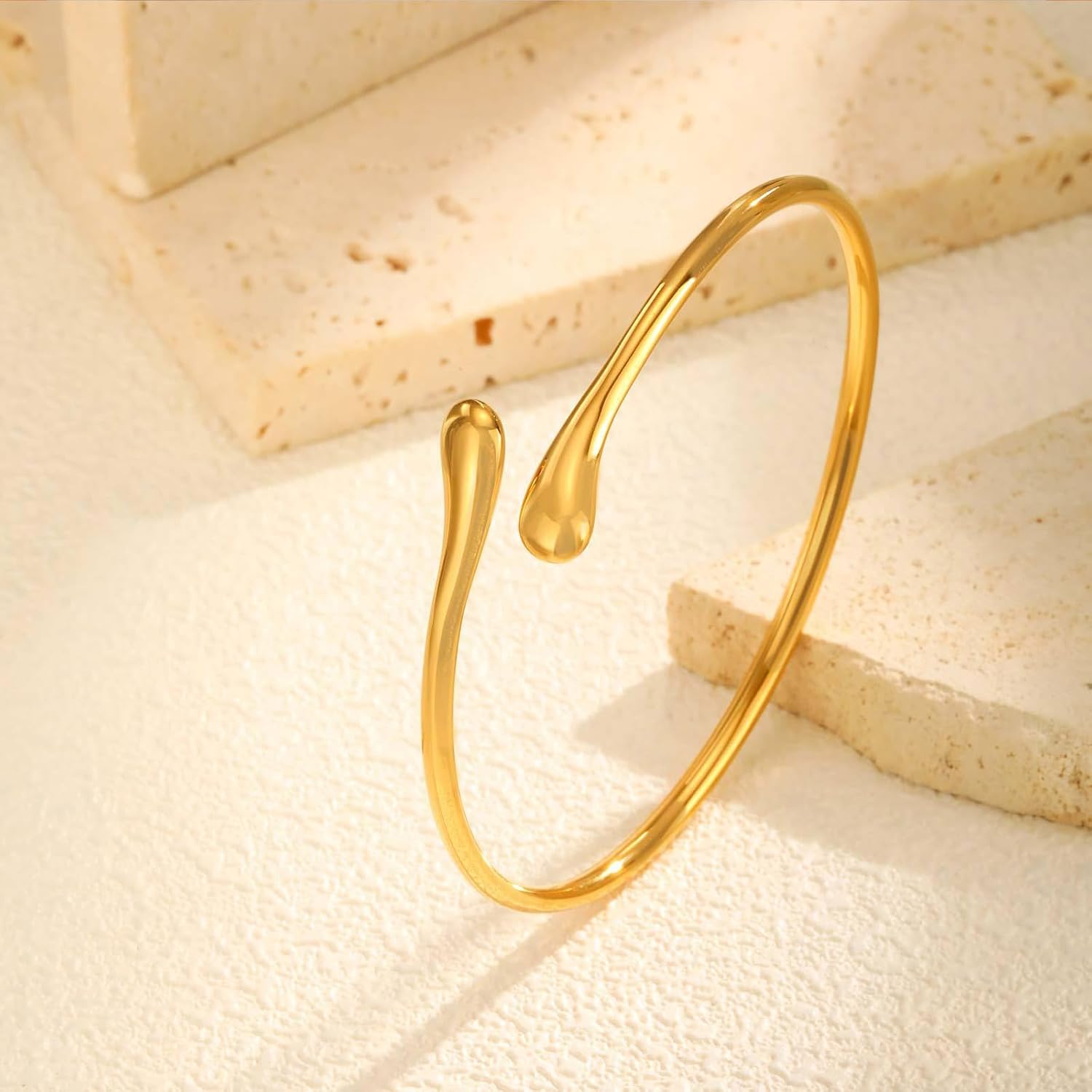 18K Gold Plated Love Bangle Bracelet Set Cubic Zirconia Classic Stainless Steel Adjustable CZ Gold Tennis Love Bracelets Stack for women - Image 6