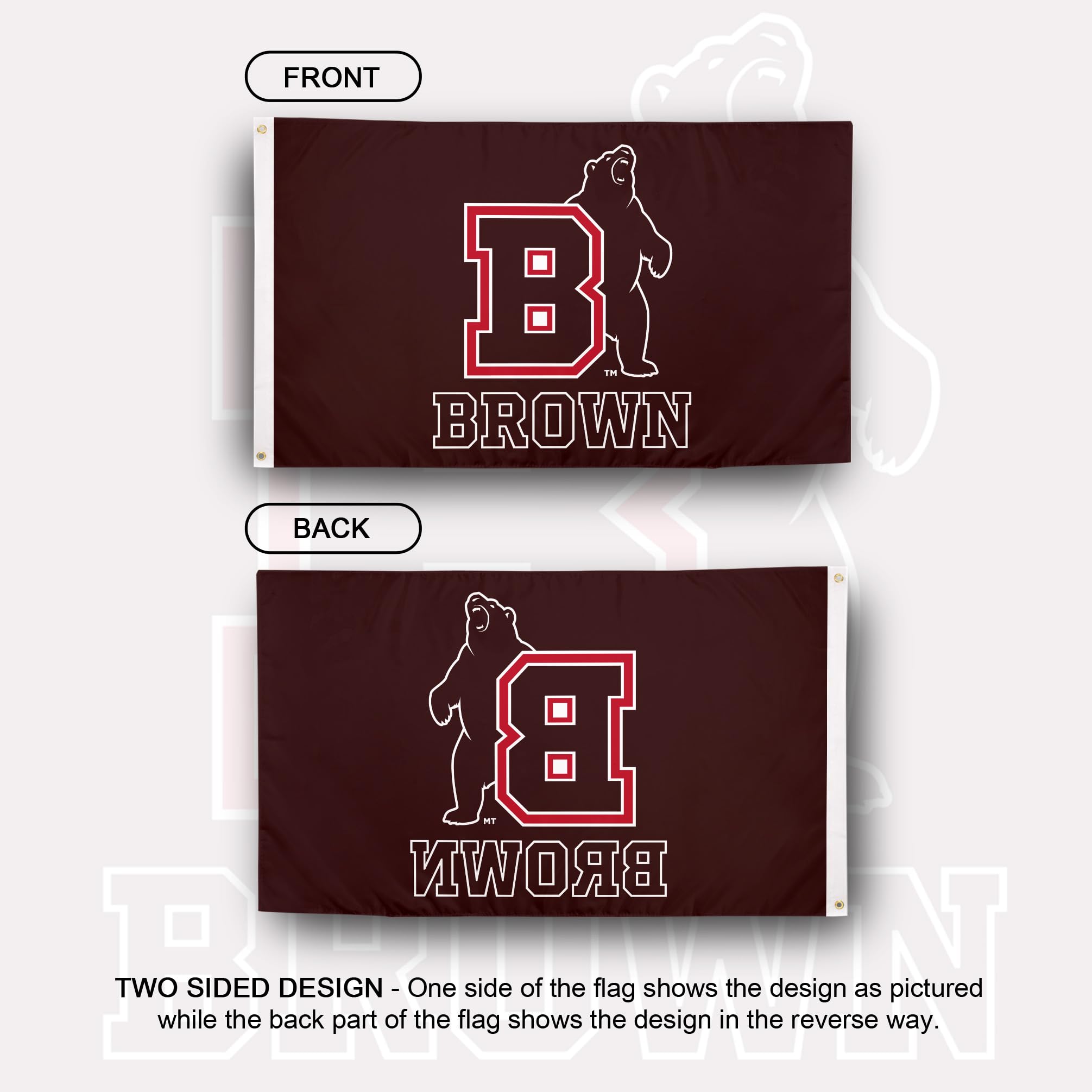 砂漠のサボテン ハワード大学旗 バイソン HU フラグ バナー ポリエステル100% 屋内 屋外 3x5 (スタイル1a) 砂漠 サボテン ブラウン  大学 フラッグ ベア 旗 バナー 100% ポリエステル 屋内 屋外 3x5 (スタイル 1B)