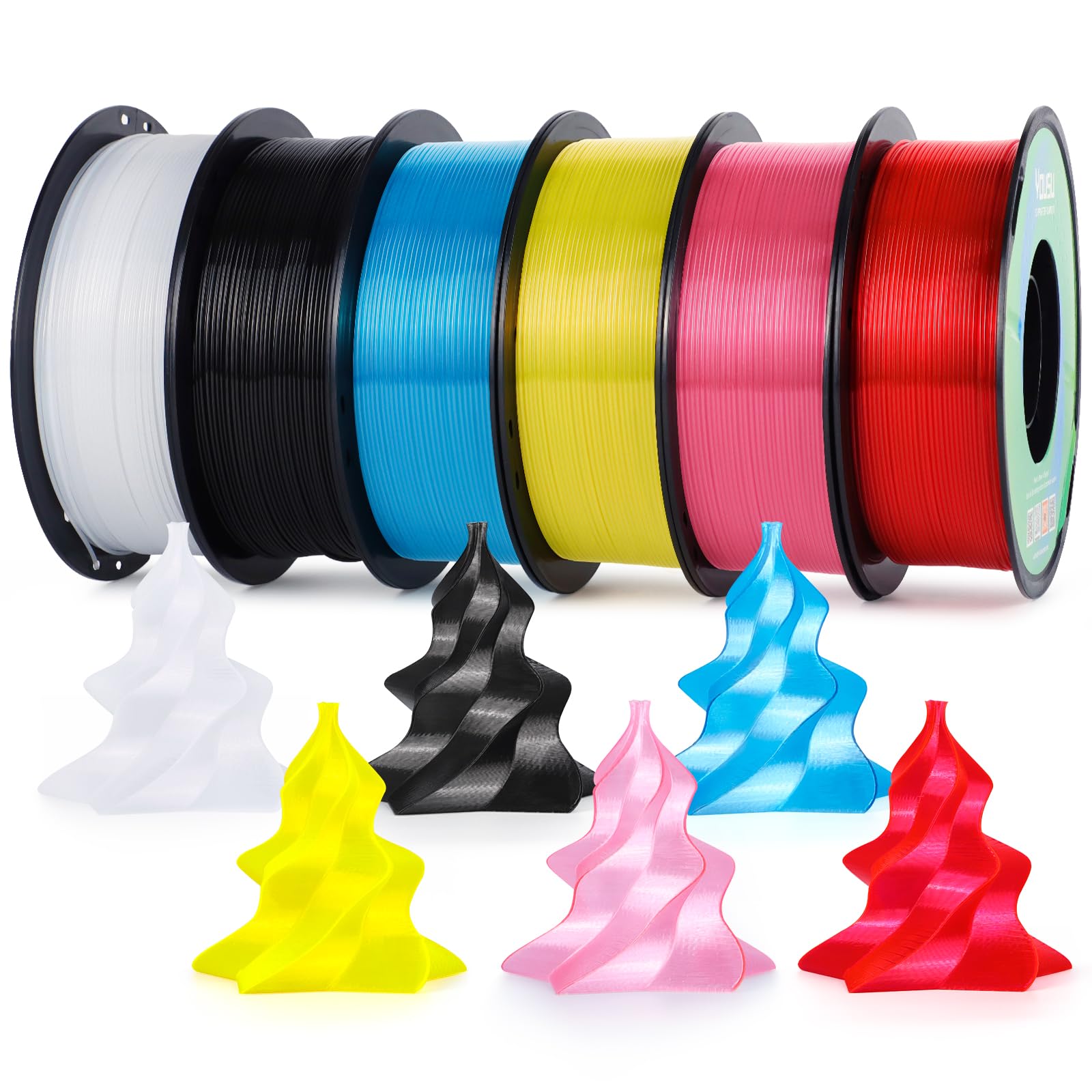 YOUSU Black PETG Filament - 1kg for 3D Printing -12 YOUSU Black PETG Filament - 1kg for 3D Printing -12
