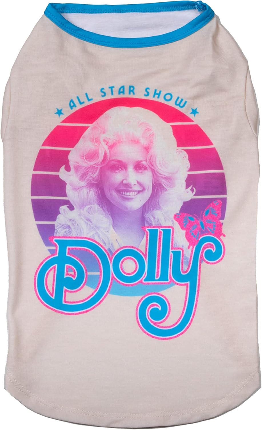 Doggy Parton Blue Printed Denim & Gingham Print Bandana for Pets, Medium/Large (22120720) : Pet Supplies