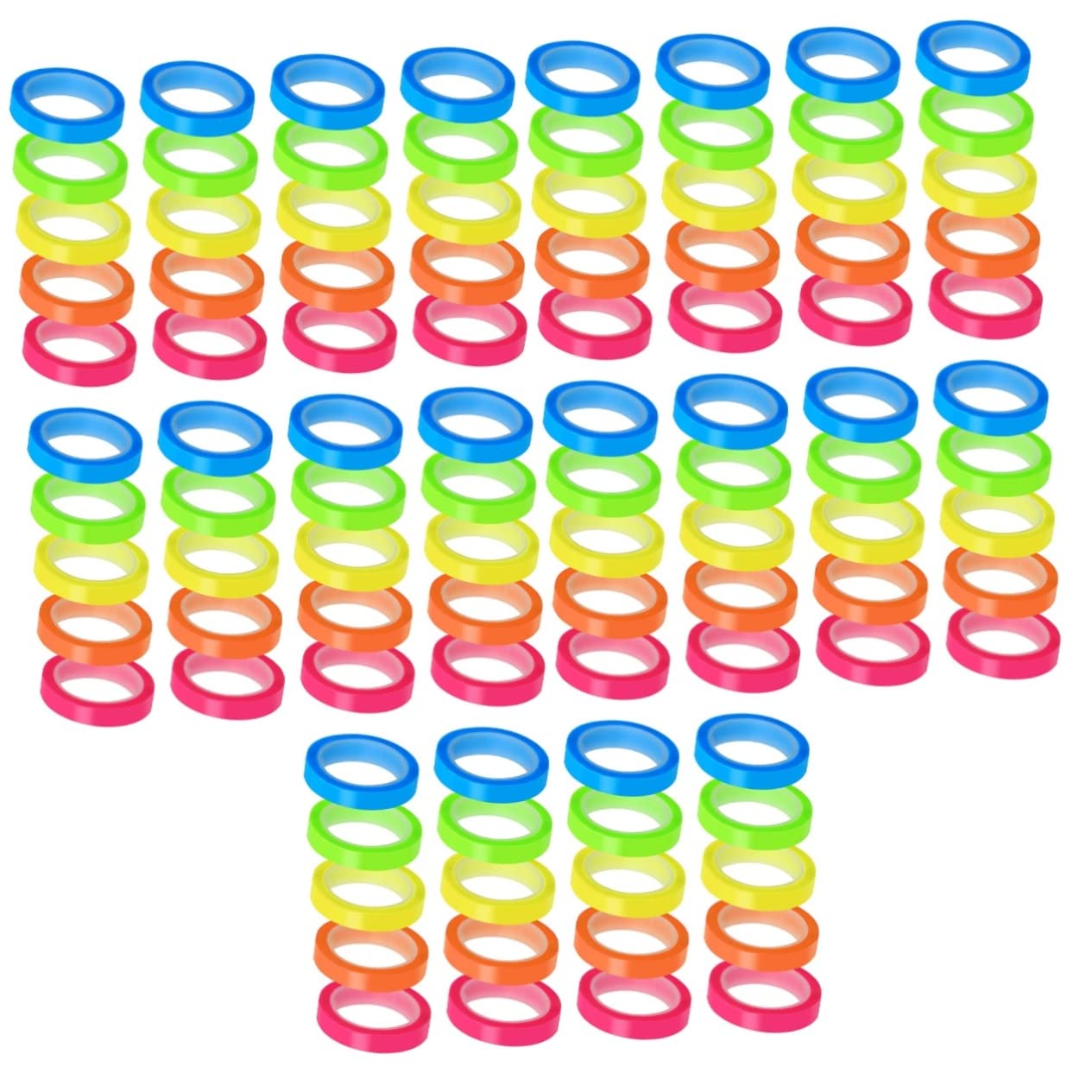STOBOK Lot De 5 Onglets Autocollants Pour Livres Pour Lécole Et Le Bureau 20 Rouleaux X 5