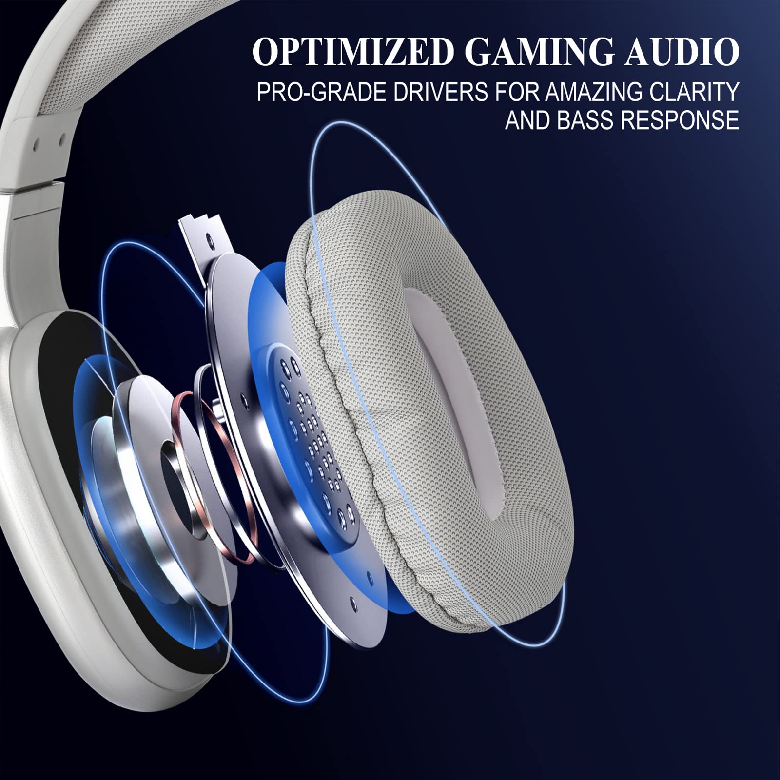 Cuffie da gioco compatibili con le cuffie Meta Quest 2 aumentano l'immersione VR - Cuffie VR con cavo di lunghezza personalizzata, driver audio di gioco ottimizzato, accessori VR