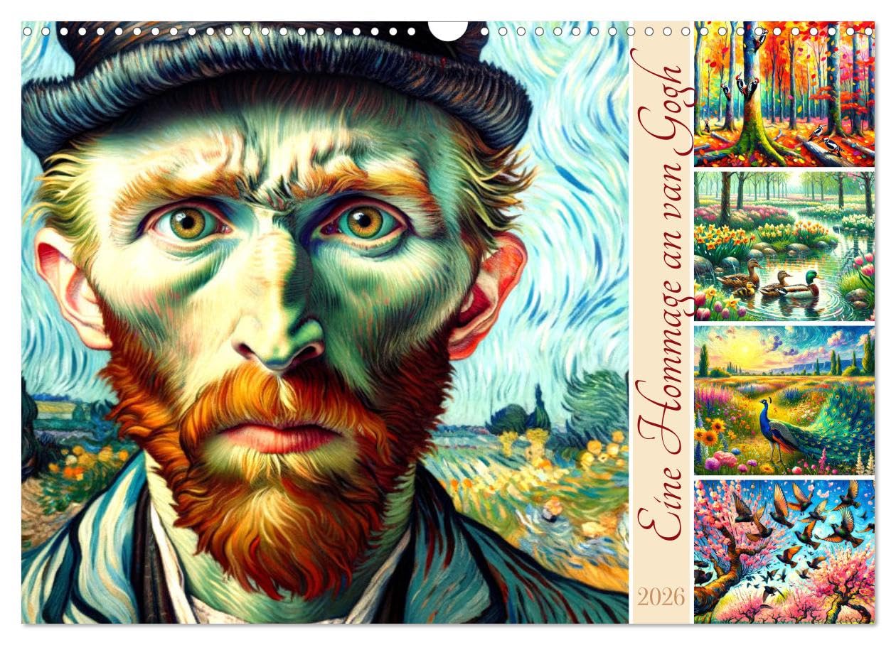 Eine Hommage an van Gogh UK-Version (Wall Calendar 2026 DIN A3 Landscape), CALVENDO 12 Month Wall Calendar — image 1