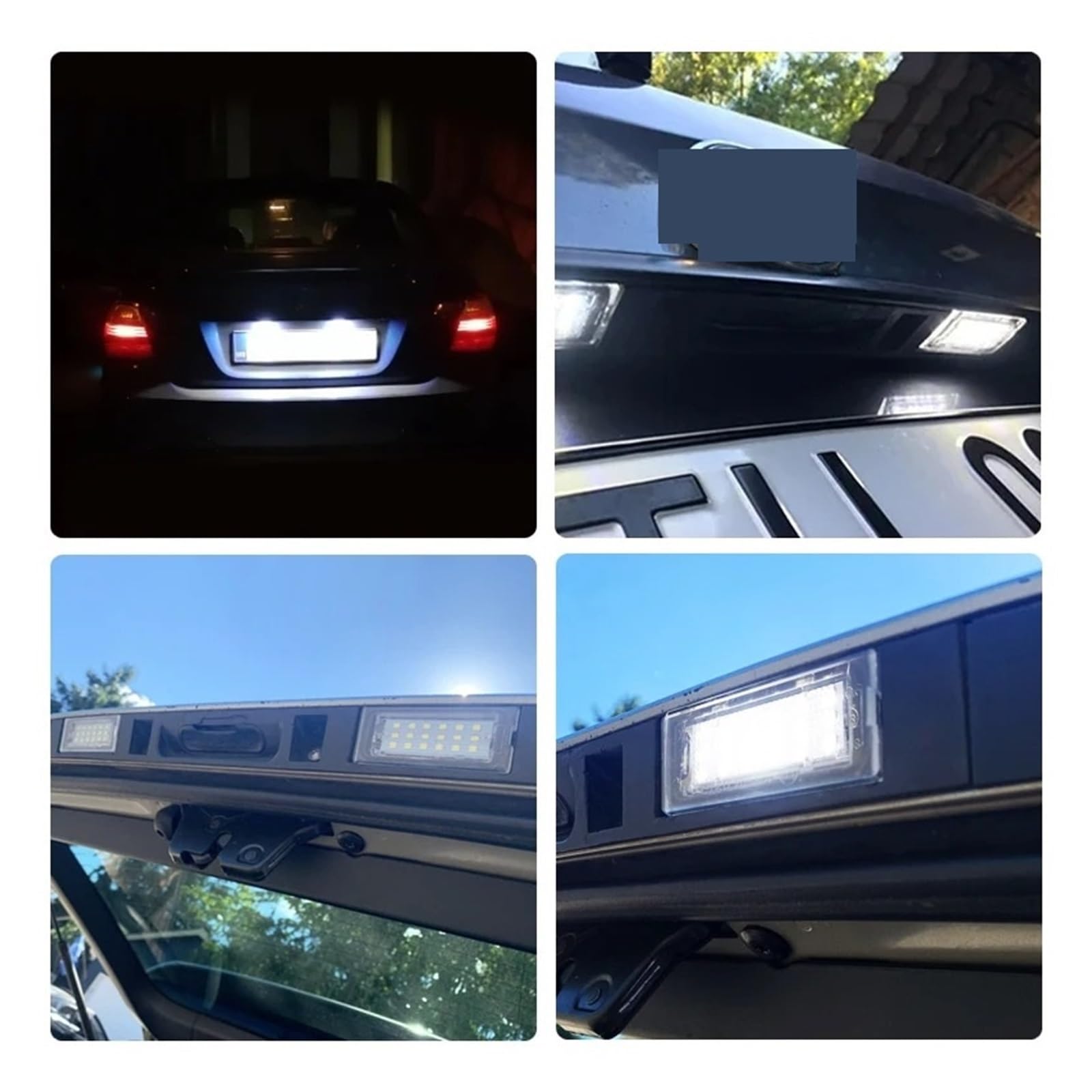 Luci Targa Per BMW Per X5 E53 1999-2006 Per X3 E83 2003-2010 Numero LED Bianco Luce Targa 2 Pezzi